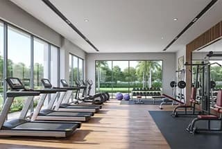 Gymnasium at Venkatesh Codename New Beginnings — artistic impression