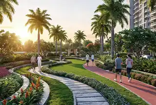 Jogging Track at Venkatesh Codename New Beginnings — artistic impression