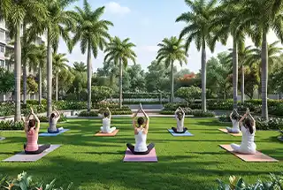 Yoga Zone at Venkatesh Codename New Beginnings — artistic impression